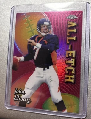 2025 Topps Chrome Football All Etch John Elway Refractor - Image 1 of 2