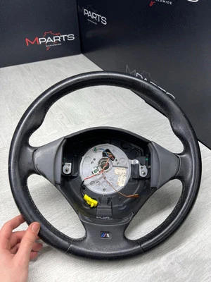 1998 - 2002 BMW E37 Z3M Z3 FRONT GREY GRAY LEATHER M SPORT STEERING WHEEL OEM - image 1 of 4