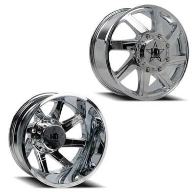 Juego de 6 ruedas 20x8,25 Luxxx LHD14 cromadas 05-UP FORD 19-UP DODGE DUALLY 8x200 Foto 1 de 4