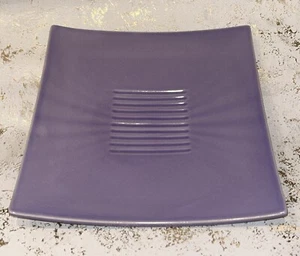 Square Dinner Plate by Jars Purple Made in France 9.5” X 9.5” - Picture 1 of 8