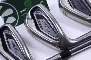 Left Hand Titleist T300 2019 Irons / 7-PW+48° / Regular Flex AMT Red R300 Shafts - Picture 1 of 7