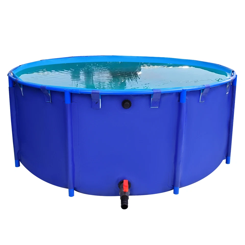 78.7X31.5in Round Above Ground Outdoor Backyard Swimming Pool - Image 1 of 4
