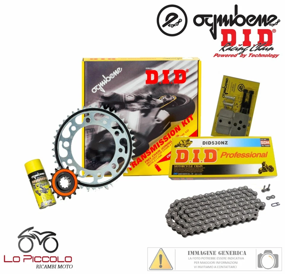 KIT TRASMISSIONE PREMIUM DID CATENA CORONA PIGNONE HONDA CB 550 F 1979 1980 Foto 1 de 1