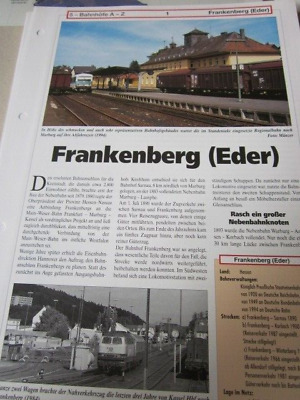  Bahnhof Und Gleisplan N Frankenberg(Eder) Hessen 4S • 4.98€