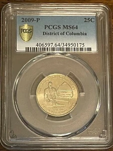 2009-P 25¢ PCGS MS64 Distric of Columbia Duke Ellington WDDR-002 - Picture 1 of 6