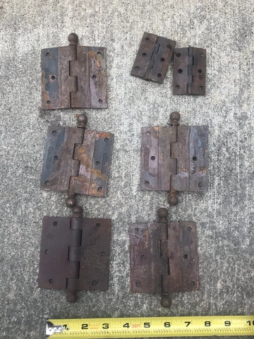 Vintage Door Hinge Reclaimed Salvage Rusty Hardware Lot Cover
