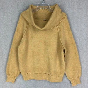 Suéter para mujer We The Free People S ¡NUEVO! Jersey de lana amarillo grueso tejido - Imagen 1 de 10