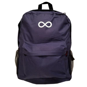 NAVY BLUE Backpack Bag with INFINITY INFINITE RING LOGO EMBROIDERED - Picture 1 of 2