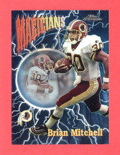 1997 TOPPS CHROME Brian Mitchell SP "SEASON'S BEST - MAGICIANS" CHASE CARD #11