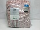 Velvet Petal Eyelet Lined Curtains 90"x90" (each Curtain) In Pink RRP 60 NEW