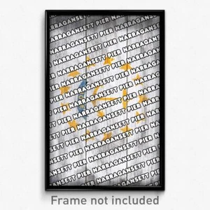 Narragansett Pier Rhode Island Poster (RI City Souvenir 11x17 Stadtdruck) - Bild 1 von 1