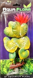DEEP BLUE AQUAFLORA RED LILY PLASTIC AQUARIUM PLANT 9 " DECORATION ADB85525 - Picture 1 of 2