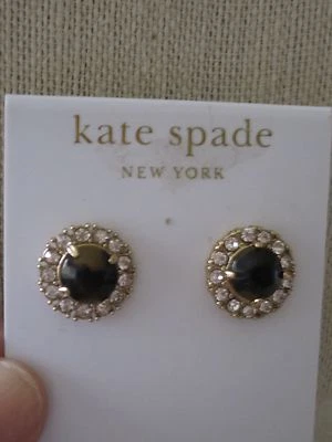 NUEVO CON ETIQUETAS Kate Spade Capri Jardín Pendientes Perforados-Cristales/Tortuga - $98 Foto 1 de 4