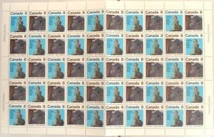 CANADA SC# 658, 659 CANADIAN AUTHORS, FULL INSCRIPTION SHEET, 8c x 50, MNH - Picture 1 of 1