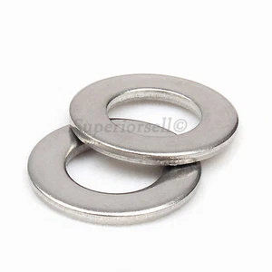 M3 to M20 Flat Washers To Fit Metric Bolts & Screws - A2 304 Stainless Steel - Picture 1 of 5