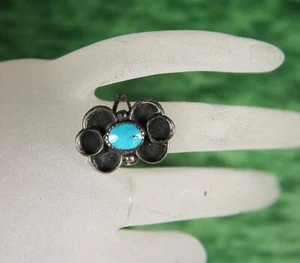 Turquoise Loop Ring – Southwest Style - Picture 1 of 6