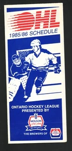 1985-86 Windsor Spitfires Large Pocket Schedule Molson Canadian - Picture 1 of 2