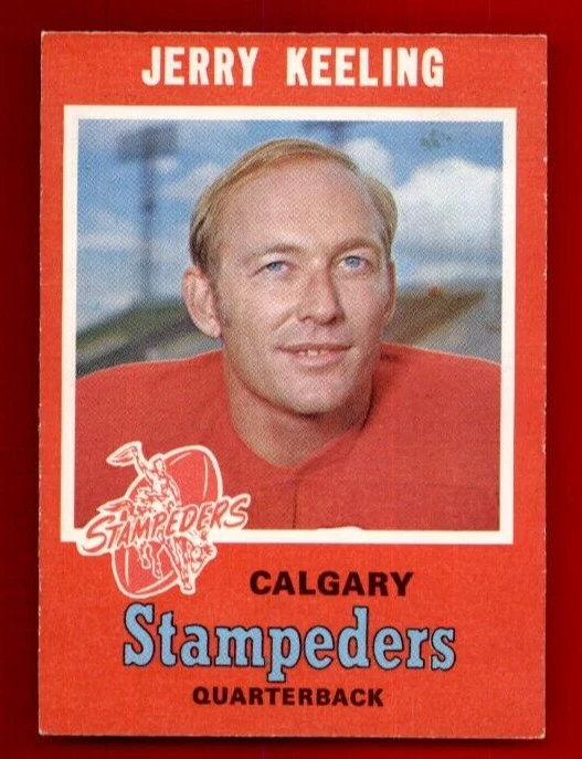 1971 O-Pee-Chee CFL #128 Jerry Keeling BACK ISSUE