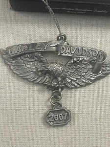 Harley Davidson Pewter Eagle Ornament 2007 - Picture 1 of 4
