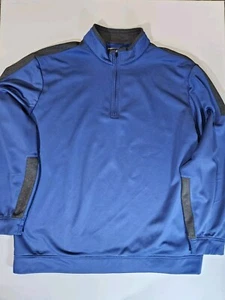 Pullover atlético PGA Tour para hombre XL azul 1/4 cremallera golf ropa de rendimiento al aire libre - Imagen 1 de 7