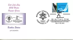 OLYMPIADE STEMPEL - BIATHLONSTATION 2002 OLY177 - Bild 1 von 1