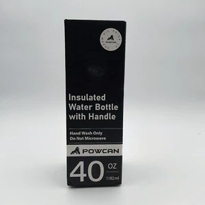 Palcan 40 Unzen Blau Sport Wasserflasche 2 in 1 Deckel/Vakuumisolierung (Schwarz) - Bild 1 von 3