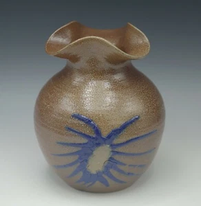 BLUE MOUNTAIN STONEWARE Pennsylvania SALT GLAZED VASE 1994 PHIL HUNSBERGER #2 - Picture 1 of 5
