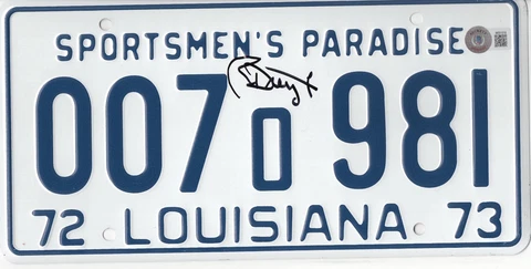 RICHARD DREYFUSS JAWS SIGNED LICENSE PLATE PROP AUTOGRAPH BECKETT BAS COA Cover