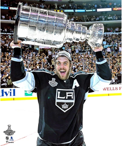 Anze Kopitar Los Angeles Kings 2014 Stanley Cup Champs Raising Cup 20x24 Photo Cover