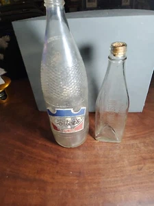 Vintage Bottles COTTEES 32 Oz & Western Packing Bottles Used Empty - Picture 1 of 14