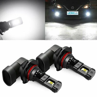 JDM ASTAR 2PCS H10 LED Fog Light Bulbs Super Bright 12V 6000K White - Image 1 of 4