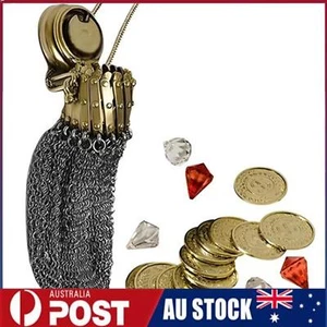 Vintage Metal Coin Collection Bag Handmade 1920'sEnglish Coin Purse Chain Gift A - Picture 1 of 12