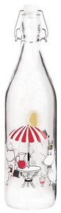 Moomin Glass Bottle 1 L Summertime - Picture 1 of 4