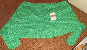 NEW WITH TAGS LOLA GREEN DOT SHORTS SZ 9 Super Cute Tie 100% Cotton Cool Womens - Picture 1 of 10