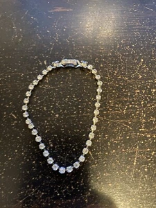 Bracciale Linea Tennis Imitazione Diamante Zirconi Cubici Imitazione Diamante CZ - Foto 1 di 4