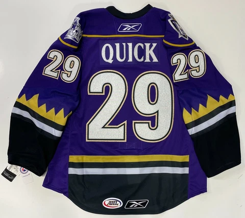 JONATHAN QUICK MANCHESTER MONARCHS AHL REEBOK EDGE JERSEY LA KINGS SIZE 54 7187A Cover