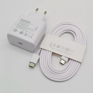 SAMSUNG Original Chargeur Super Rapide 45W 1m80 BLANC USB-C - Galaxy S23/S24/S25 - Photo 1/6