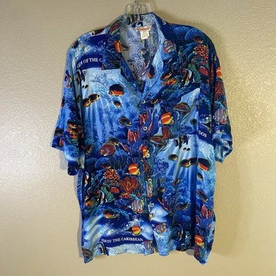 VTG Globert Garments of Barbados Men's Size XL Gem Of The Caribbean Tropical - Image 1 of 4
