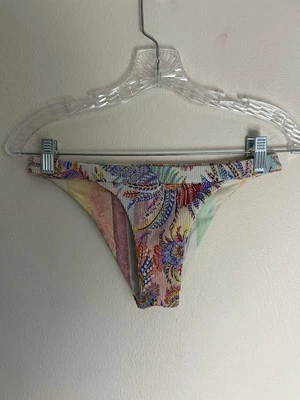 Luli Fama Womens Alcazar Banded Moderate Bikini Bottom Floral Size S Small - Image 1 of 4
