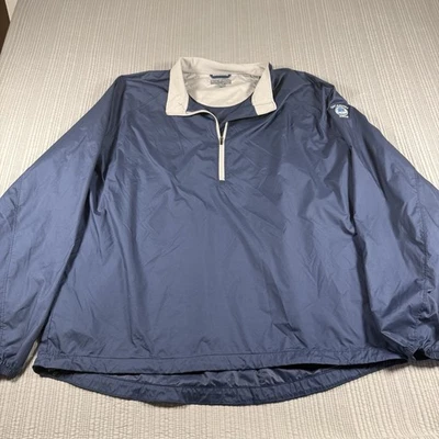 Peter Millar Wind Golf Jacket Men's XL Blue 1/4 Zip Pullover Lightweight - Image 1 of 4