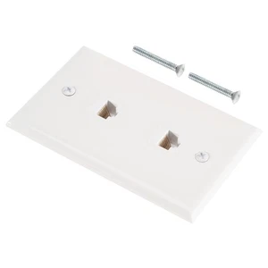1 Packung 2 AnschlüSse Ethernet Wandplatte, Cat6 Buchse auf Buchse, RJ45 I1227 - Bild 1 von 7