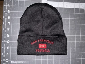Gorro de fútbol americano San Francisco 49er’s, nuevo, sin etiqueta, negro y rojo - Imagen 1 de 3