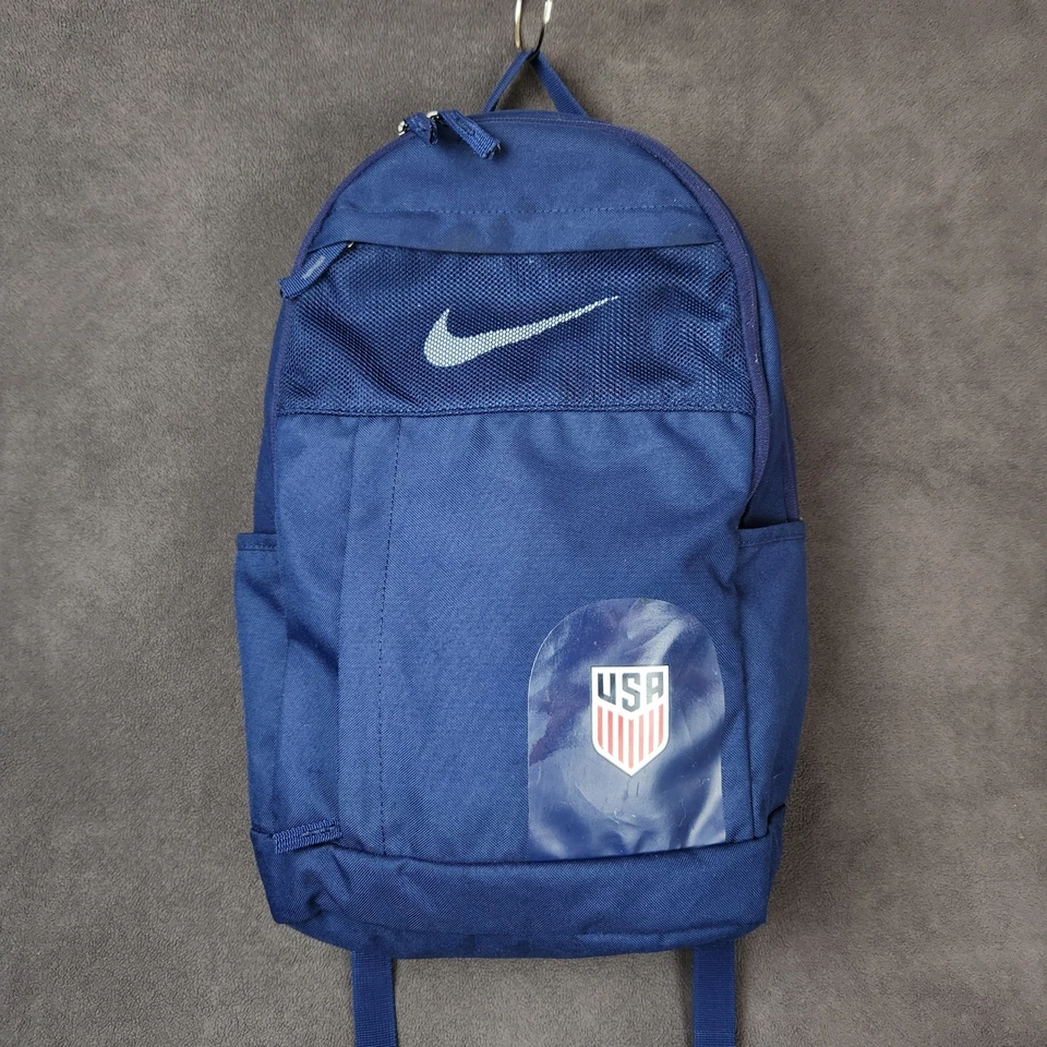 Mochila Nike EE. UU. Azul Marino Elemental Fútbol Bolso para Libros Foto 1 de 4