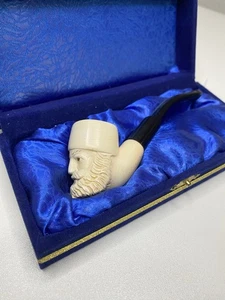 Sepiolith Pfeife – handgeschnitzt Sultankopf – Meerschaum – Türkei  Sammler Deko - Bild 1 von 7