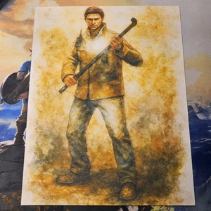 Silent Hill Inspired A4 Watercolor Drawing Poster - Quality Paper - Picture 1 of 4