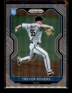 2021 Panini Prizm #73 Trevor Rogers RC Miami Marlins - Picture 1 of 2