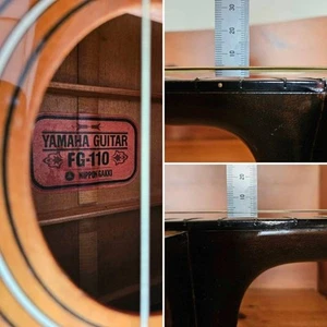 Yamaha FG-110 Red Label chitarra acustica vintage con custodia morbida dal Giappone - Foto 1 di 19