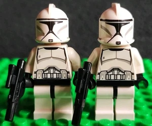 LEGO Clone Trooper Phase 1 Scowl x2 Minifigures Bundle sw0442 2013 Episode 2 - Picture 1 of 7