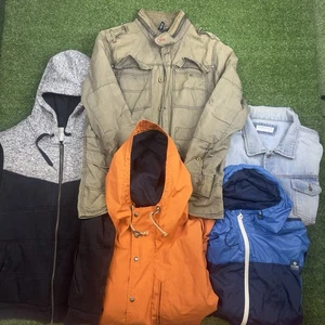 Men’s Jacket Lot XL 5 Pc Aeropostale H&M Urban Hooded - Picture 1 of 10