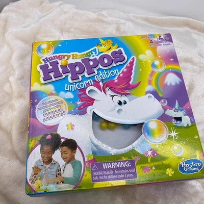 Hungry Hungry Hippos Unicorn Edition Hasbro Gaming - Image 1 of 3